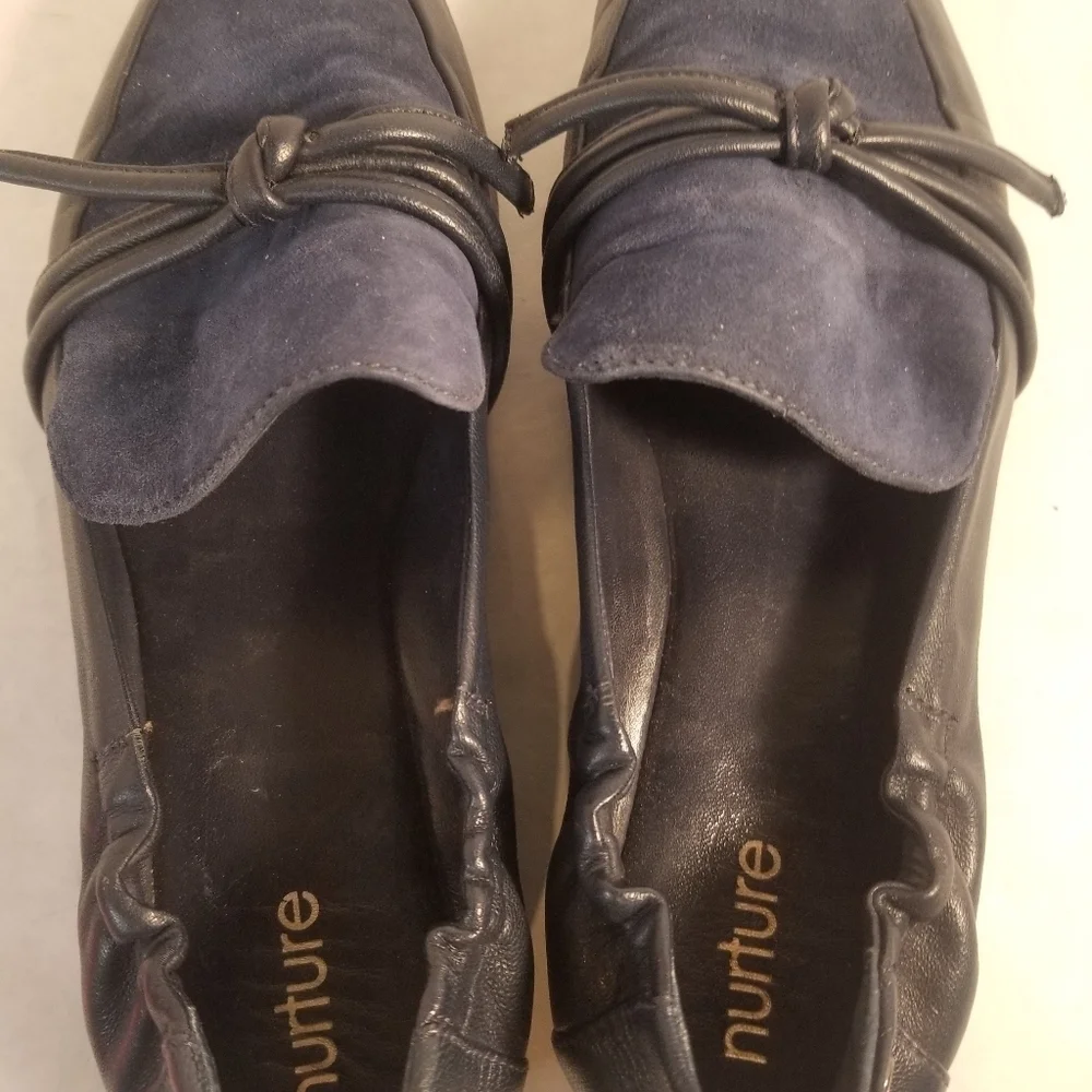Nurture Vailee Navy suede loafers